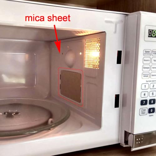 OIIKI 5 PCS Waveguide Cover, Microwave Rplacement Parts Thick Heat Insulation Accessories, Universal Mica Sheet for Microwave Oven, for Frigidaire 5304464061 (4 Inch X 4.27 Inch)