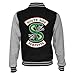 Produktbild Popgear Riverdale South Side Serpents Uni -Jacke, Damen, XS-XXL, Schwarz/Weiß Heather Grey, Offizielle Handelsware