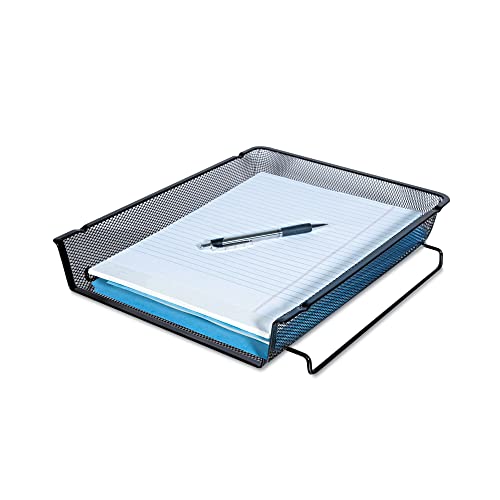 Mesh Stackable Front Load Tray noir : la solution au désordre des documents sur le bureau - 4