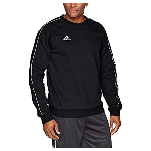 adidas Core18 Sweat Top Sweatshirts, Hombre, Black/White, XL