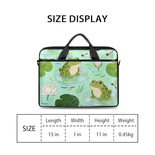 Bolso para Laptop Frog Verde Pastel Unisex 14-15 Pulgadas miniatura 2
