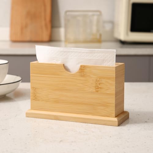 Image of HOKIPO Bamboo Tissue Paper Holder (AR-5054)