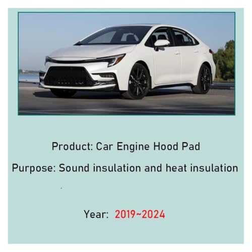 Coussin d'isolation pour Toyota Corolla E210 2019-2024 - Tapis de capot - 5