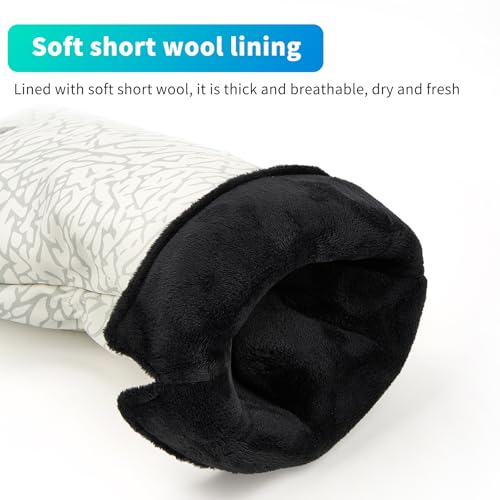 Golf Driver Head Covers 3-Pack for Men & Women - Premium PU Leather with Elephant Embroidery, Double Elastic Band (Driver/Fairway/Hybrid), Waterproof & Durable - White Grey or Black Grey - Image 6