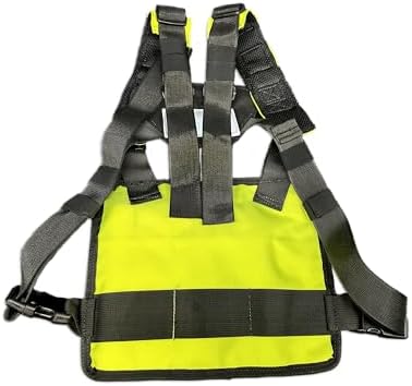 Atlas 46 Hi Viz Single Cargo Tool Chest Panel, High Visability Chartreuse, Reflective Strip, Large Flapped and Zippered Pockets - Made in the USA image 4