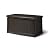 Suncast 30 Gallon Resin Outdoor Patio End Table Storage Box, Java, Made in the USA