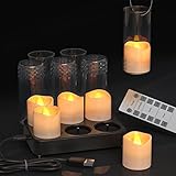 [Respetuoso con el medio ambiente + seguro] - Velas recargables sin desperdicio de baterías y con menos emisiones de carbono. Y estas velas LED no producen fuego ni cera caliente, seguras para uso doméstico, especialmente para familias con niños pequeños o mascotas.