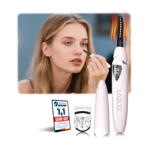 Wimpernzange Beheizbar 10s Schnellheizung 24h Halt3D-Präzisionsbogen Perfekt für jede AugenformBeheizbare Wimpernzange Mit Speicherfunktion & Verbrühungsschutz Ideal für Anfänger JMJ-0307