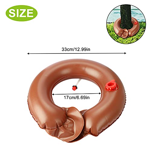 Fofetbfo 13 Inlease Tree Watering Ring, Durable Pvc Drip Irrigation Water Pouch, Round Watering Bags For Trees Shrubs Plants Gardening, Brown #TOP3