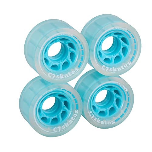 C SEVEN C7skates 62mm Roller Skate Wheels (Powder Blue)