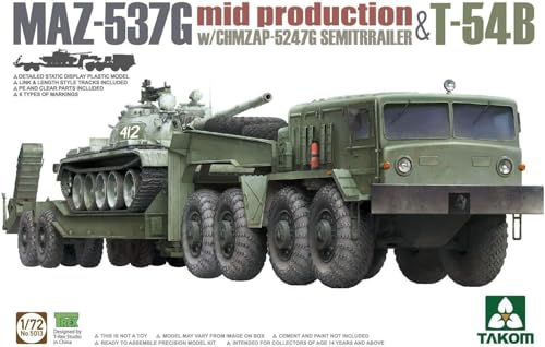 Maquette MAZ-537G Takom 5013 assemblage facile détails parfaits - 2