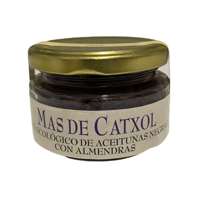 Paté de aceitunas ecológicas negras con almendras