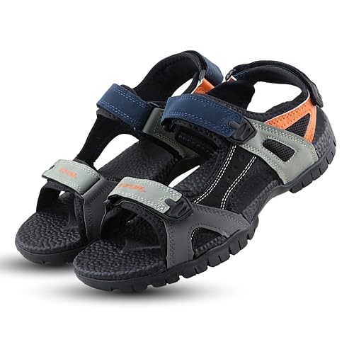 Image of FUEL Sandals & Floaters for Mens & Boys Comfortable & Lightweight Dailywear, Anti-Skid Flexible & Breathable for Running, Walking Stylish Casual Sandal for Outdoor Footwear For Gents (Rambo-01)