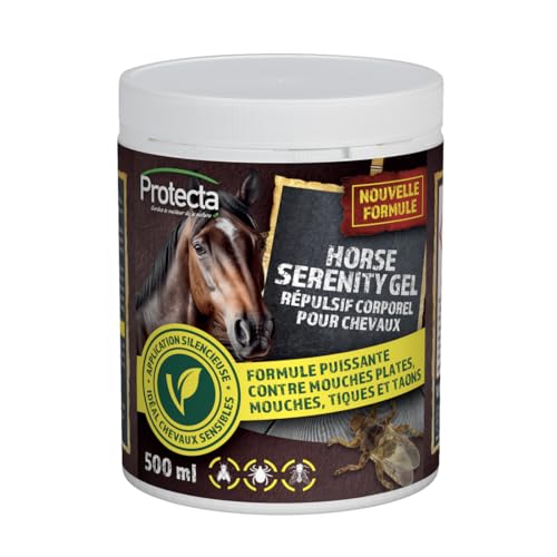 Protecta® Gel Répulsif Mouches, Taons, Moustiques, Tiques pour Chevaux 500