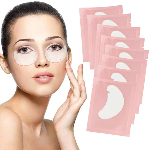 Image of 50 Pairs Under Eye Gel Pads lash pads Under Eye Patches （Pink）