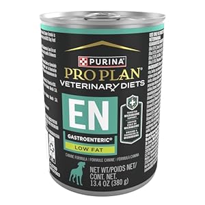 Purina Pro Plan Veterinary Diets EN Gastroenteric Low Fat Canine Formula Wet Dog Food – (Pack of 12) 13.4 oz. Cans