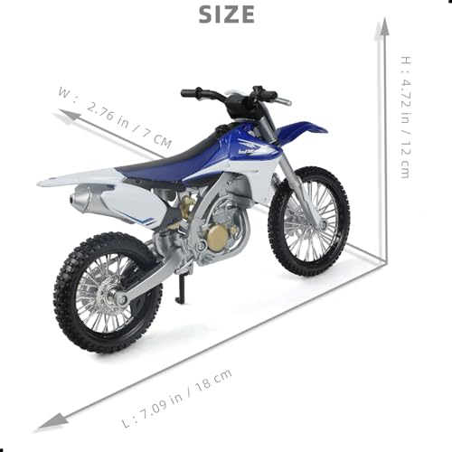 Image of 1:12 Dirt Bike Model Compatible with Yamaha YZ450F Blue