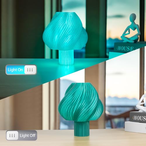 Image of IEMAI Clear PETG Filament 1.75mm Ocean Blue 1kg, Glossy Transparent Finish 3D Printer Filament Up to 600mm /s High-Speed Printing for Lampshades, Home Decor & DIY Models