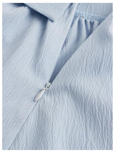 WDIRARA Girl's Bow Ruffle A Line Mini Dress Y2k Square Neck Sleeveless Cami Dresses4