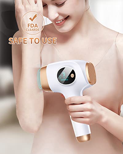 Laser Hair Removal for Women and Men, Newest 3 in 1 IPL Hair Removal, Permanent Hair Remover At Home, 9 Energy Levels, 999,900 Flashes Painless, Safe, Cleared for Facial Bikini Whole Body