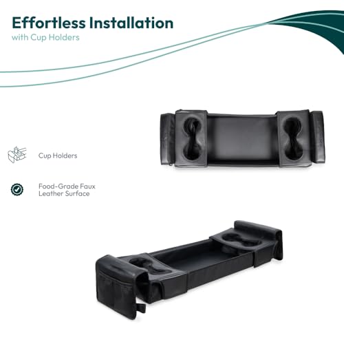 WONDERFOLD X Series Snack Tray for X4 Stroller Wagon with Flip-Out Cup Holders to Maximize Space, Easy Install (X4 Wagon Stroller Compatible ONLY)