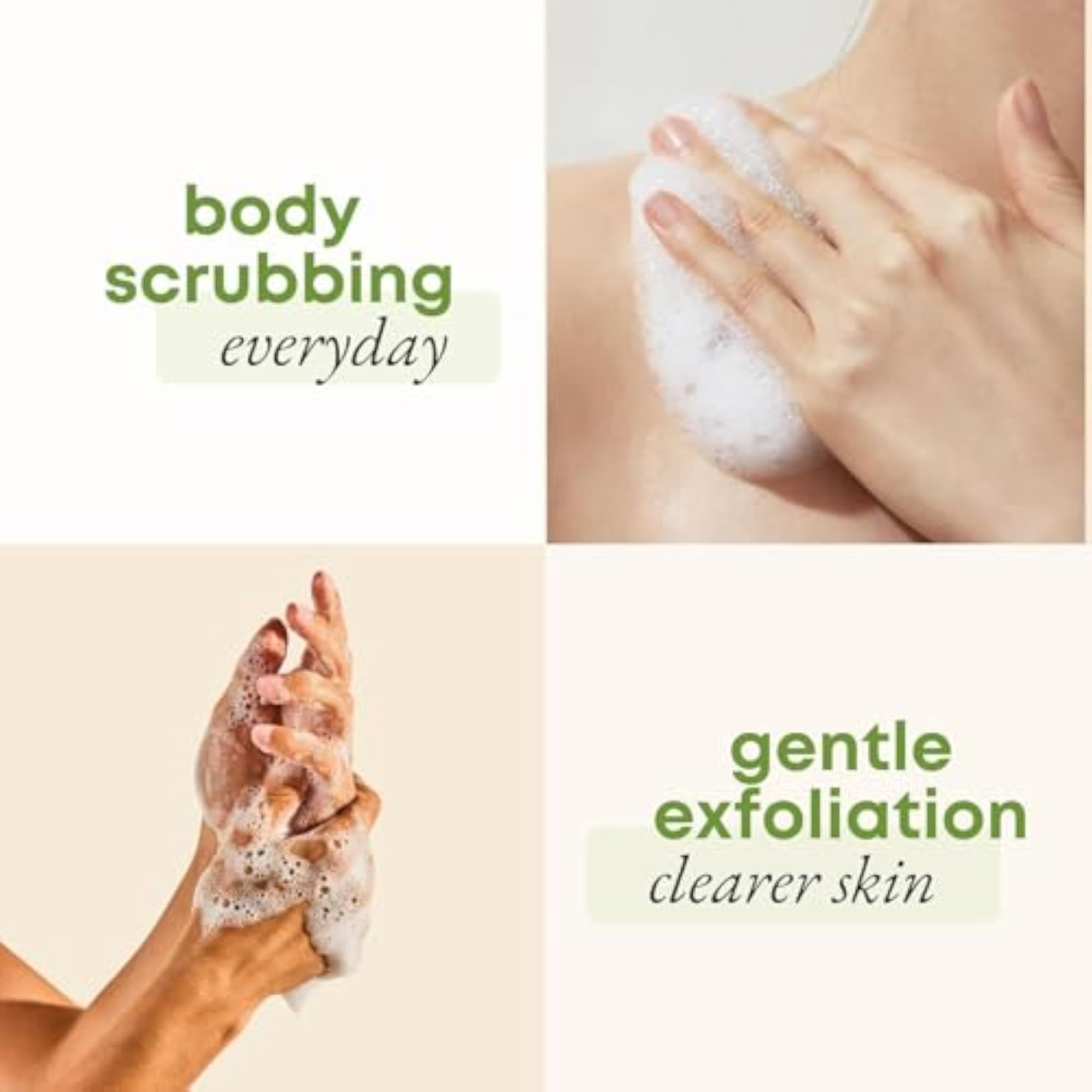 Bear-Shaped Loofah Exfoliating Body Scrubber