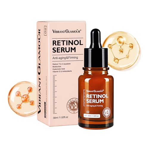 レチノール 美容液 RetinolAnti-Wrinkle Firming Serum,レチノール 美容液 30ml Retinol Concentrate Serumand Whitening,Women's Advanced Facial Hydrating Serum,Facial Skin Pore Tightening Serum - MAIGOOLE - 商品画像