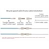 TerchPilet Kit d'outils de routage de câble interne pour vélo – Routage de câble interne sans effort – Fonctionne avec un boîtier de câble de 4 à 5,5 mm, un tuyau hydraulique et un tube électrique DI2 #2