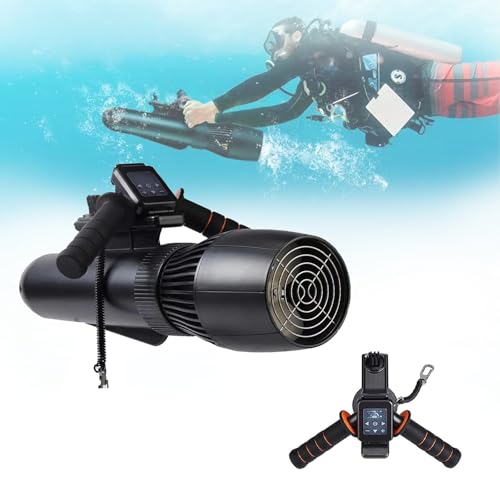 JMOUZHG Patinete subacuático eléctrico con batería de 16000 mAh, scooter subacuático de buceo libre de 40 m, motor sin escobillas, 60 minutos