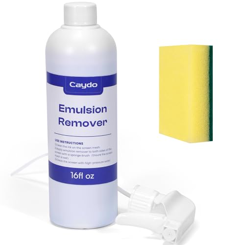 Caydo Screen Printing Emulsion Remover 16 oz Diazo Photo Emulsion Cleaner for Silk Screens and Stencil Remover