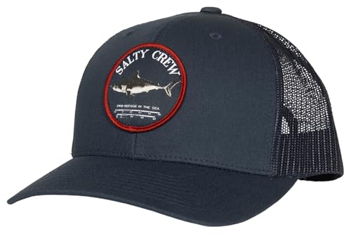 Salty Crew Bruce Trucker Hat Midnight Navy OS - Baseball Hat Unisex Adjustable for Adults Premium Cotton Hat Outdoor Sports for Men and Women