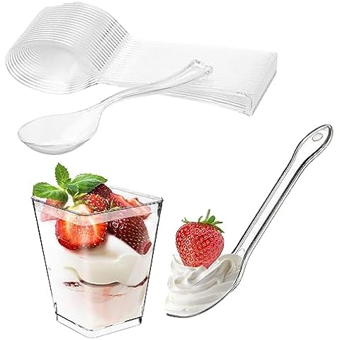 qisheng 50Pcs Reusable Dessert Spoons Cover