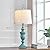 SAIWEYA 27.5" Farmhouse Table Lamps Set of 2 Bedroom Lamp, 3 Way Dimmable Bedside Lamp with 2 USB +AC Outlet Nightstand Vintage Rustic Touch Lamps (Antique Green)