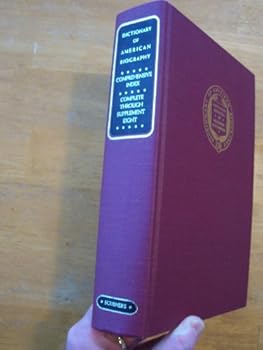 Hardcover Dictionary of American Biography: Comprehensive Index Complete Through Supplement Eight Book