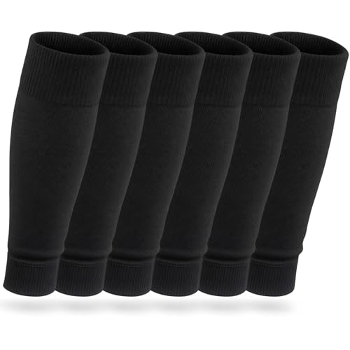 Vidroxin 3 Pairs Pre Cut Soccer Socks Soccer Leg Sleeves Compatible With Grip Socks for Football Baseball Softball Rugby