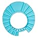 Aeromdale Chapeau Douche Bébé Visière Bain Bébé Douche Casquette Bonnet de Bain Bébé Visière Ajustée Shampooing Protéger les Yeux Chapeau pour Enfant 3 Mois - 6 Ans/Bleu