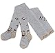 Weri Spezials Baby und Kinder Strumpfhosen für Jungen Baumwolle mit dem lustigen Löwen Design (80-86, Graumeliert Löwe)