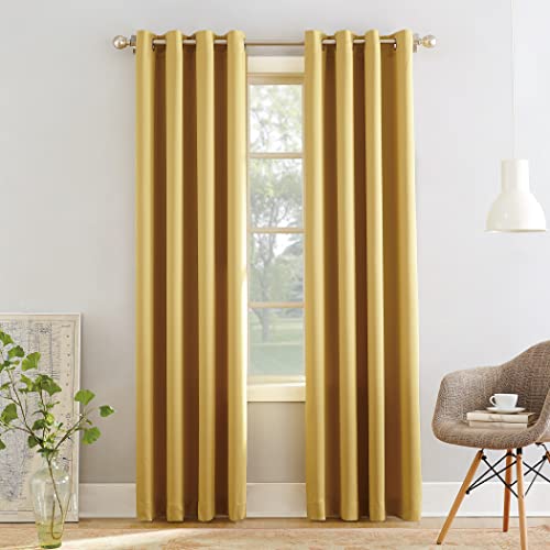 Sun Zero Barrow Energy Efficient Grommet Curtain Single Panel