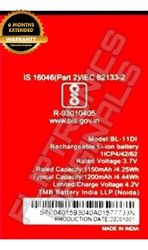 Image of BL-11Di Battery for Itel 11Di Battery with 6 Month Warranty**** (I269)
