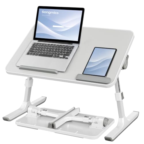 SONGMICS Adjustable Laptop Bed Desk