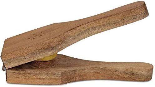 Solid Wood Manual Lemon Lime Squeezer, Wooden Premium Quality Handmade Hand Juicer