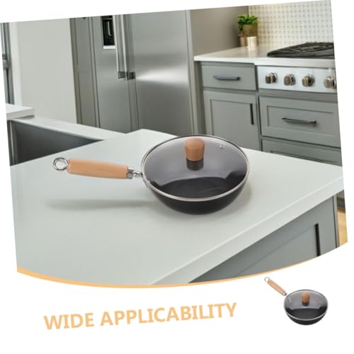 Wok de hierro fundido KICHOUSE con tapa miniatura 3
