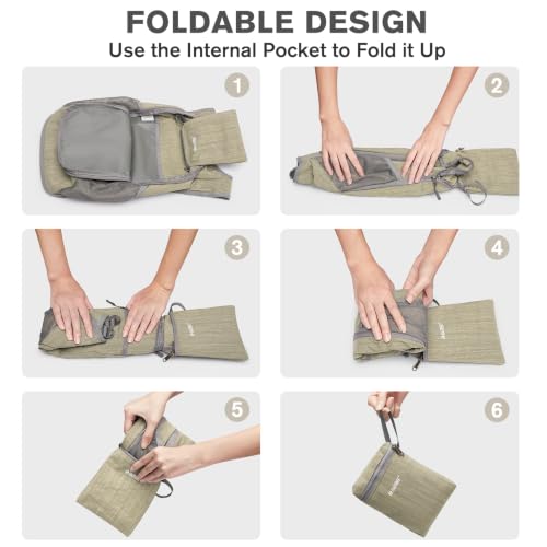 Image of G4Free 10L /15L Hiking Backpack Lightweight Packable Hiking Daypack Small Travel Outdoor Foldable Shoulder Bag