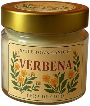 Vela Aromática Verbena 140g | Cera Vegetal de Coco | Fragrância C...