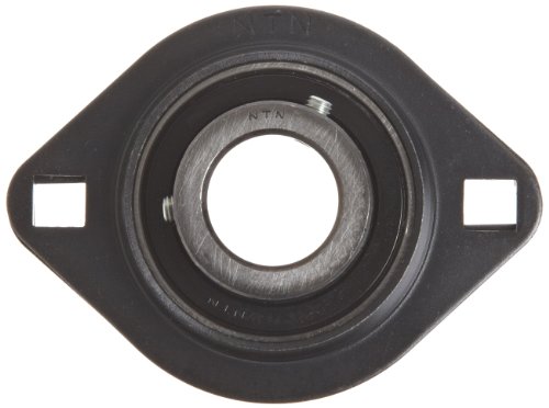 NTN ASPFL205-014 Light Duty Flange Bearing, 2 Bolts, Setscrew Lock, Non-Relubricatable, Contact Seals, Pressed Steel, Inch, 7/8" Bore, 2-63/64" Bolt Hole Spacing Width, 2-25/32" Height, 1770 Static Load Capacity, 3150 Dynamic Load Capacity - Thumbnail 2
