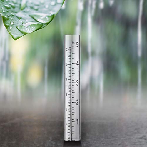 Yardwe Frasco de Tubo de Substituição de Medidor de Chuva de Vidro 4 Unidades para Jardim de Quintal