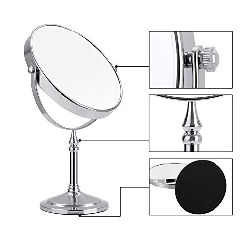 Espejo para maquillaje de mesa redondo 8 pulgadas doble faz miniatura 6