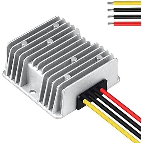 LeMotech DC 48v to 12v Converter 10A 120W Step Down Converter Voltage Reducer IP68 Waterproof Transformer for Golf Cart Truck Boat Vehicle Cover