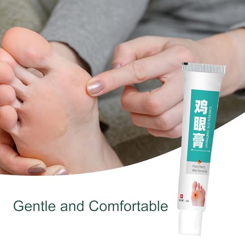 Anti-Hornhaut Creme Hühneraugencreme Anti Hühneraugen Salbe Hühneraugenentfernungssalbe Hühneraugen Entferner Hornhautentferner Fußgel Gegen Schwielen und Hühneraugen für Frauen & Männer 20g