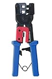 GearIT Premium Multifunction RJ11/RJ45 Crimping Tool with Cable Stripper - Ethernet Crimp, Cut, and Strip Tool